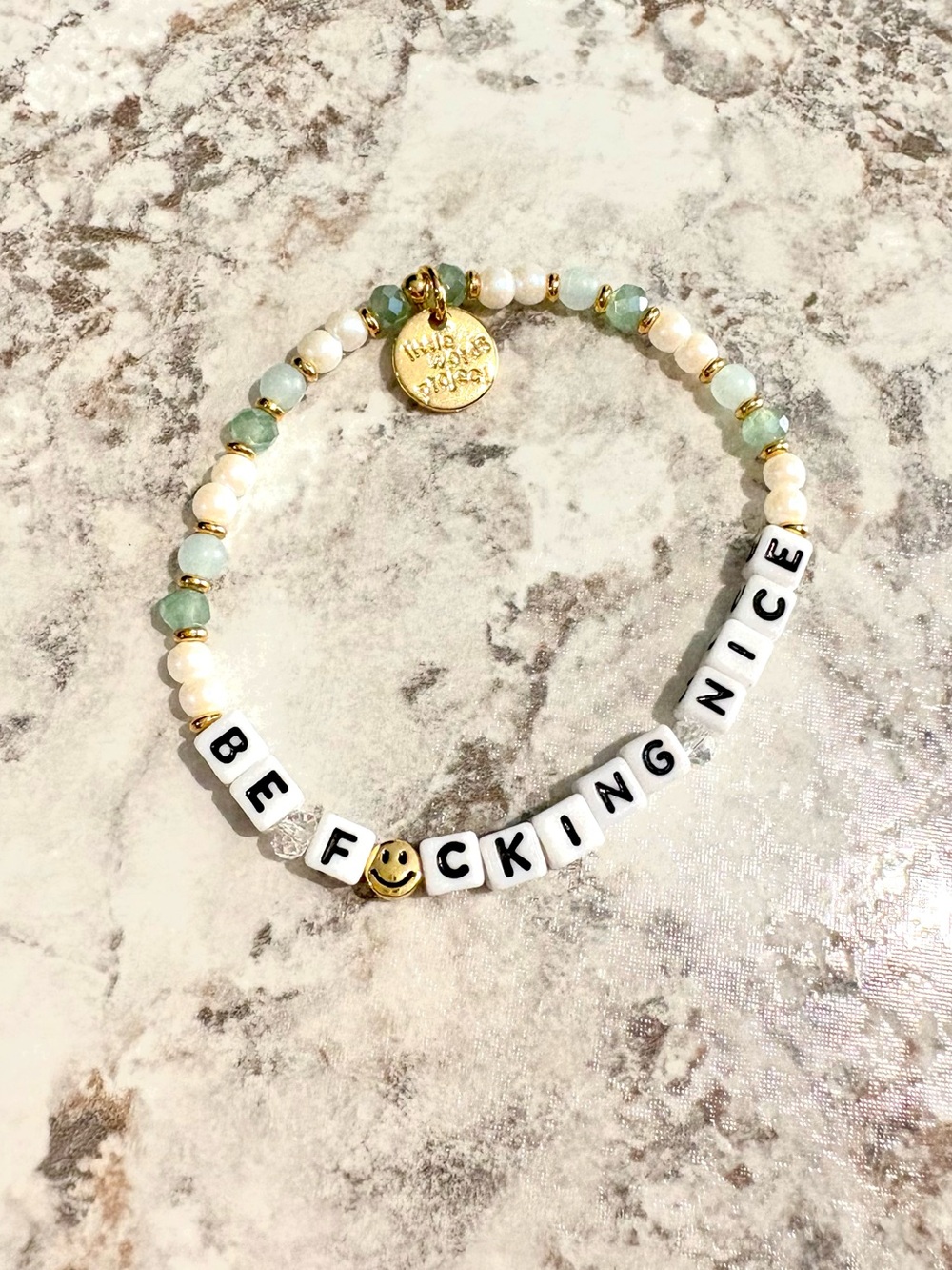 Little Words Project Be Nice Beaded Bracelet